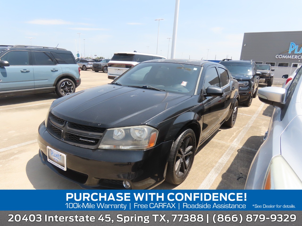 Black 2011 Dodge Avenger Sedan Front-Wheel Drive 6-Speed Automatic