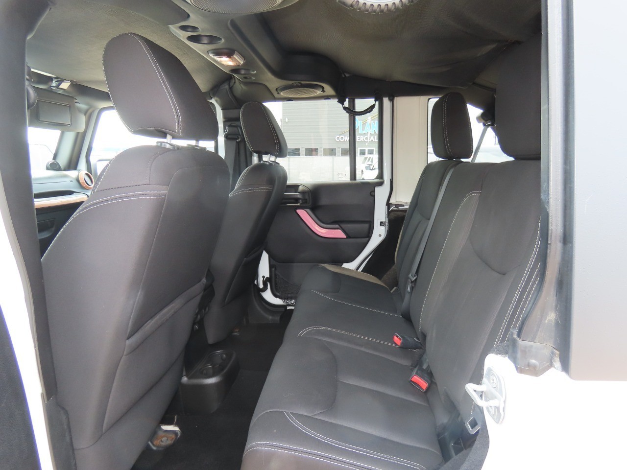 2014 Jeep Wrangler Unlimited Sahara Bright White Clearcoat at Planet Ford