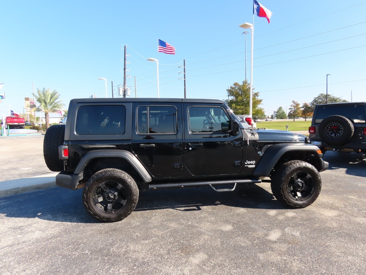 2019 Jeep Wrangler Unlimited Sport S Black Clearcoat at Planet Ford