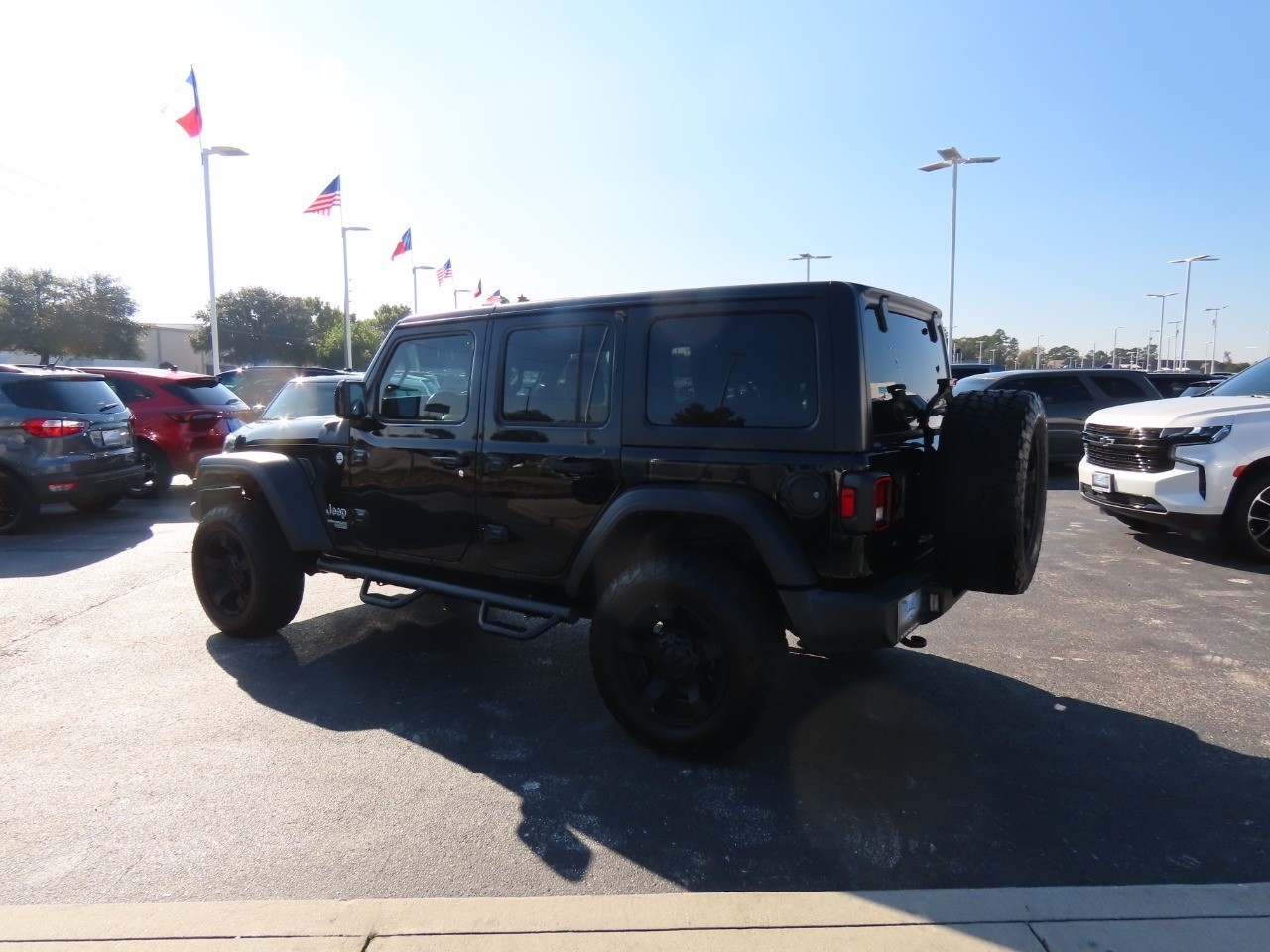 2019 Jeep Wrangler Unlimited Sport S Black Clearcoat at Planet Ford