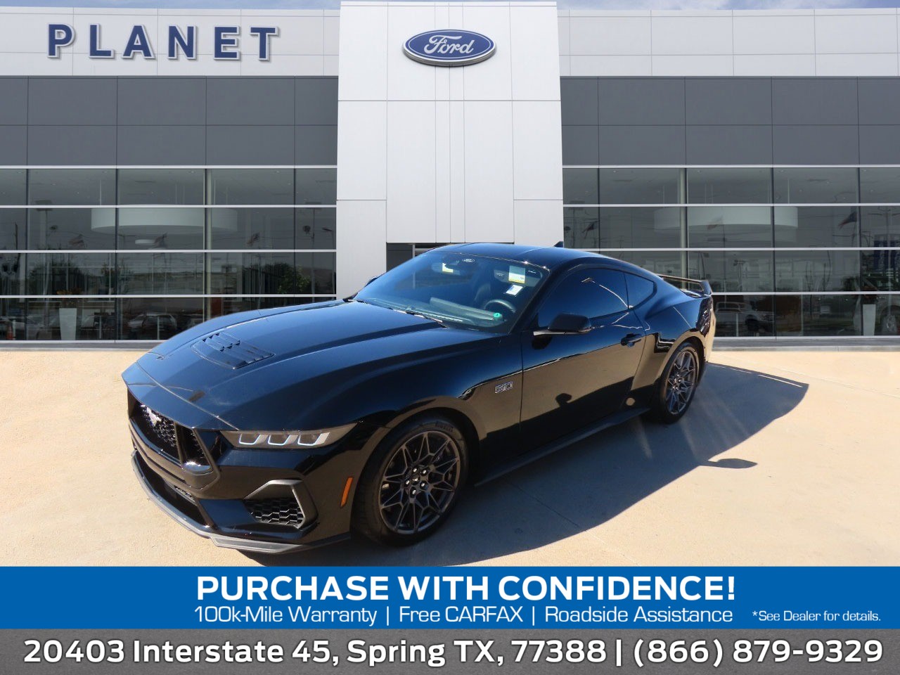 2024 Ford Mustang GT Shadow Black at Planet Ford