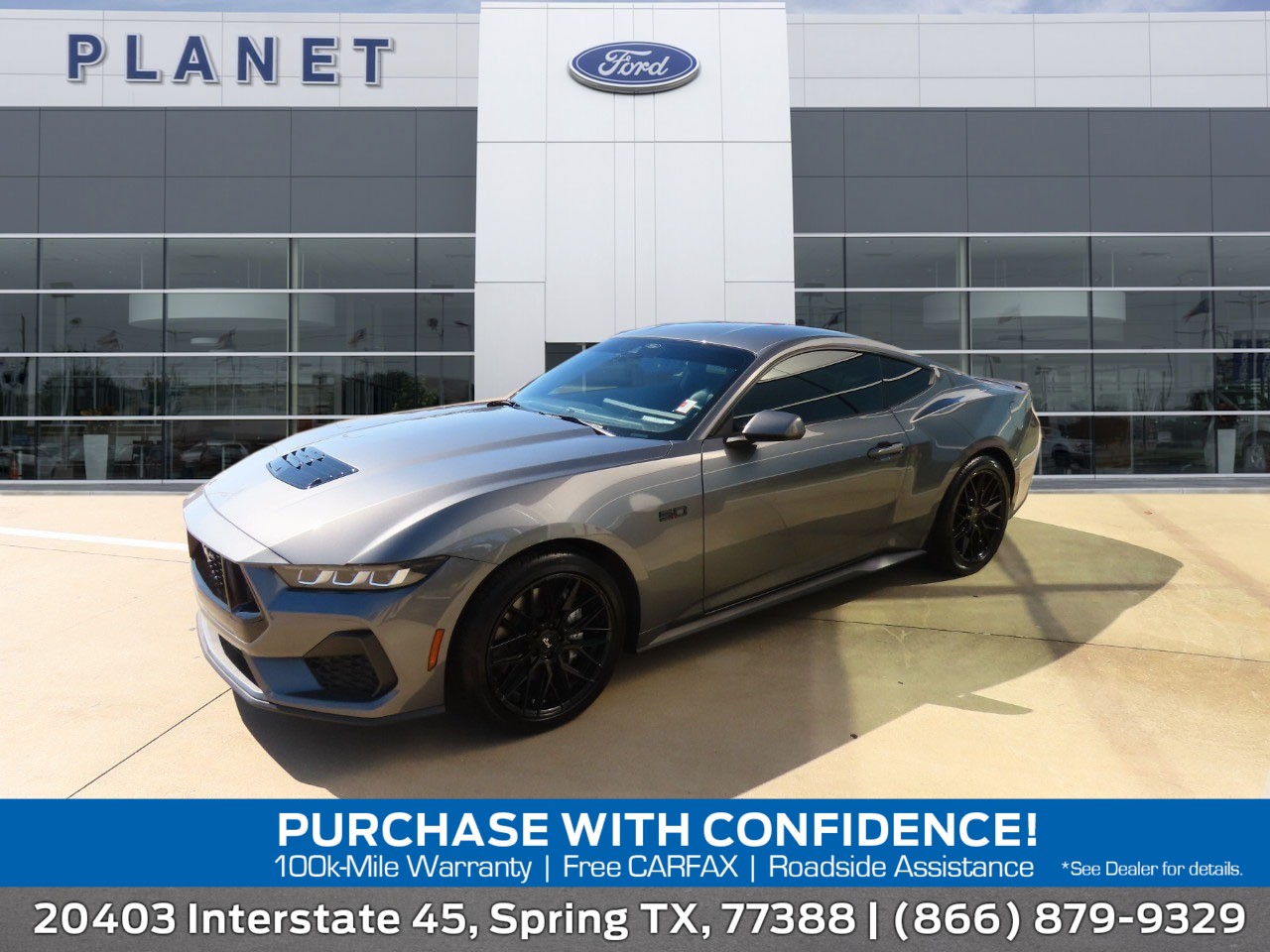 2024 Ford Mustang GT Premium CARBONIZED GRAY M at Planet Ford