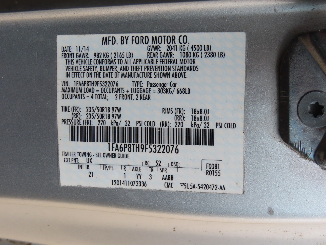 used 2015 Ford Mustang car