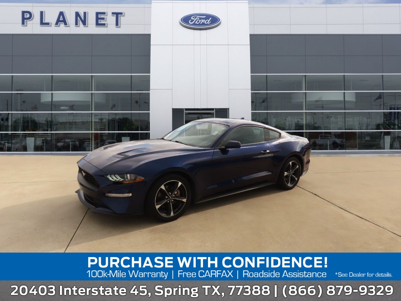 2020 Ford Mustang EcoBoost Kona Blue Metallic at Planet Ford