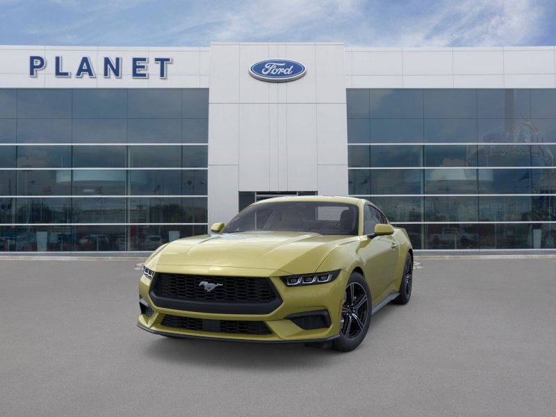 2025 Ford Mustang EcoBoost Intense Lime Yellow Metallic at Planet Ford