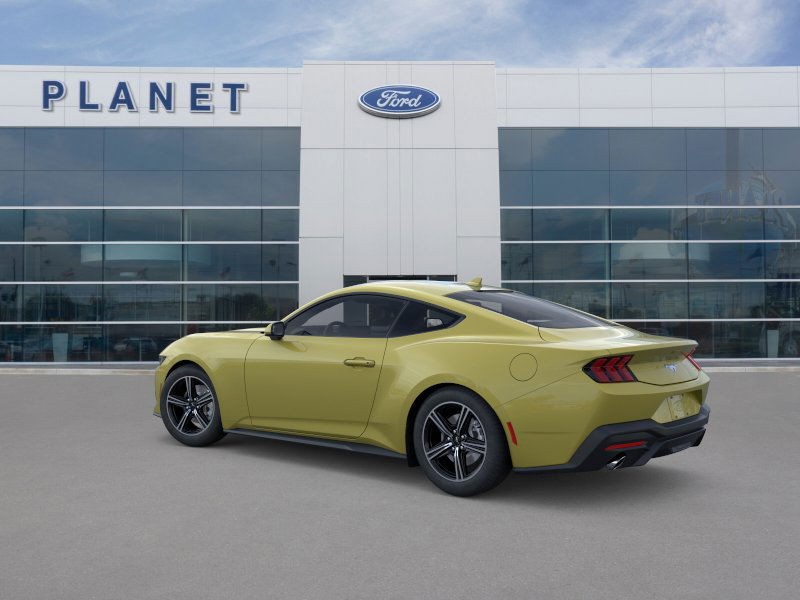 2025 Ford Mustang EcoBoost Intense Lime Yellow Metallic at Planet Ford