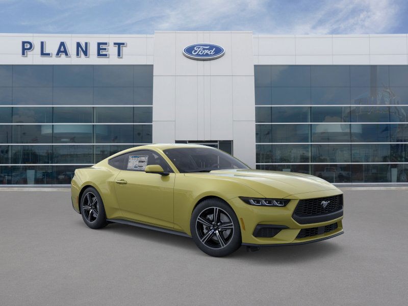 2025 Ford Mustang EcoBoost Intense Lime Yellow Metallic at Planet Ford