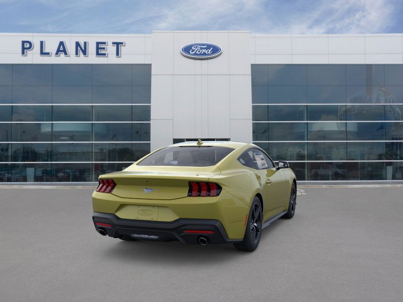 2025 Ford Mustang EcoBoost Intense Lime Yellow Metallic at Planet Ford