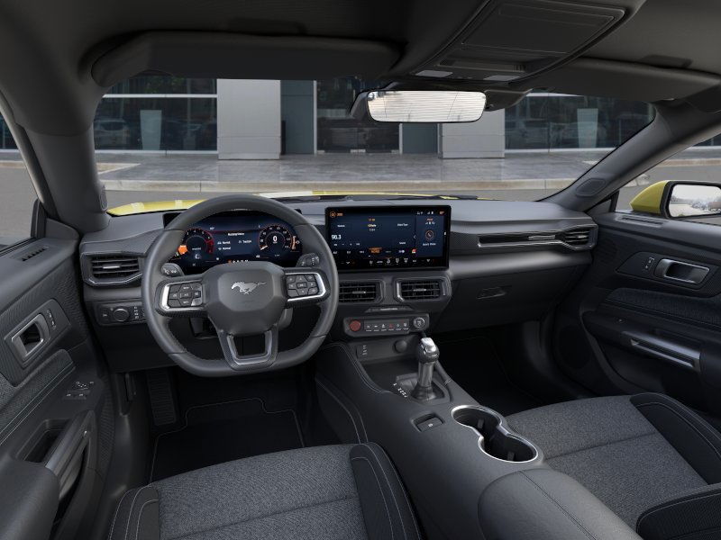 2025 Ford Mustang EcoBoost Intense Lime Yellow Metallic at Planet Ford