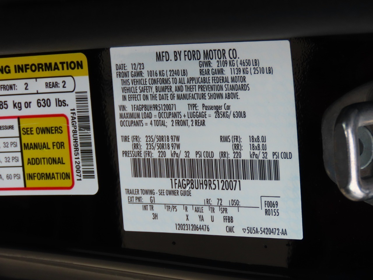 2024 Ford Mustang EcoBoost Premium Shadow Black at Planet Ford