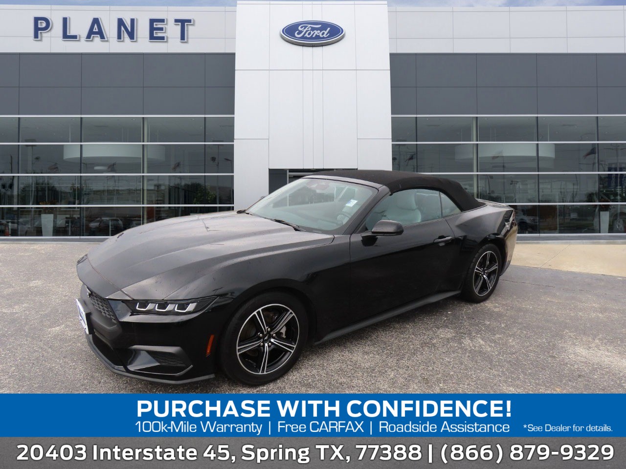 2024 Ford Mustang EcoBoost Premium Shadow Black at Planet Ford