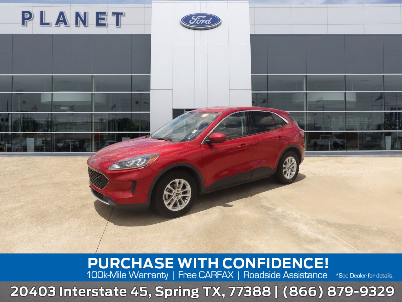 2021 Ford Escape SE Rapid Red Metallic Tinted Clearcoat at Planet Ford