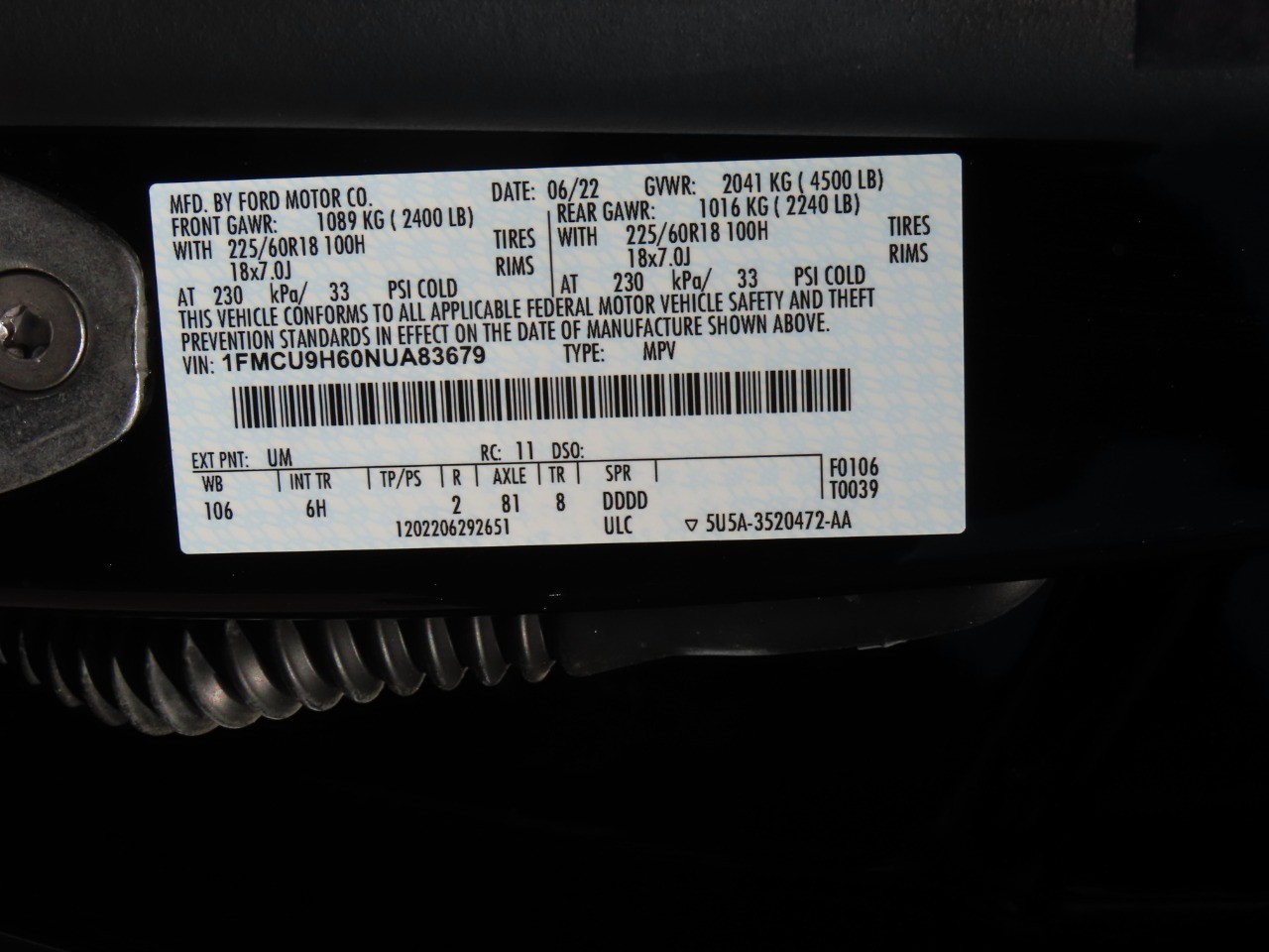 used 2022 Ford Escape car, priced at $24,999