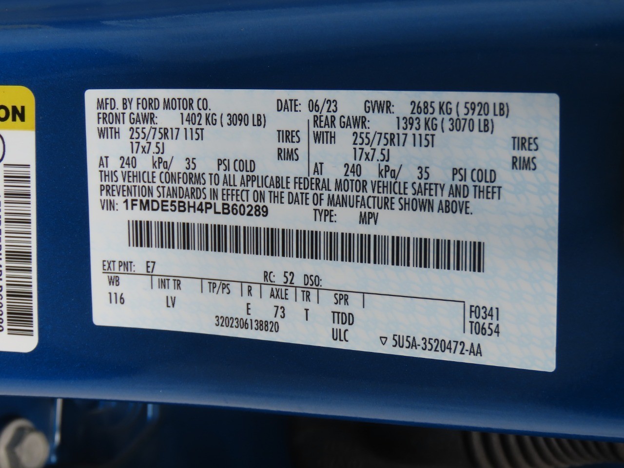 2023 Ford Bronco Big Bend Velocity Blue Metallic at Planet Ford