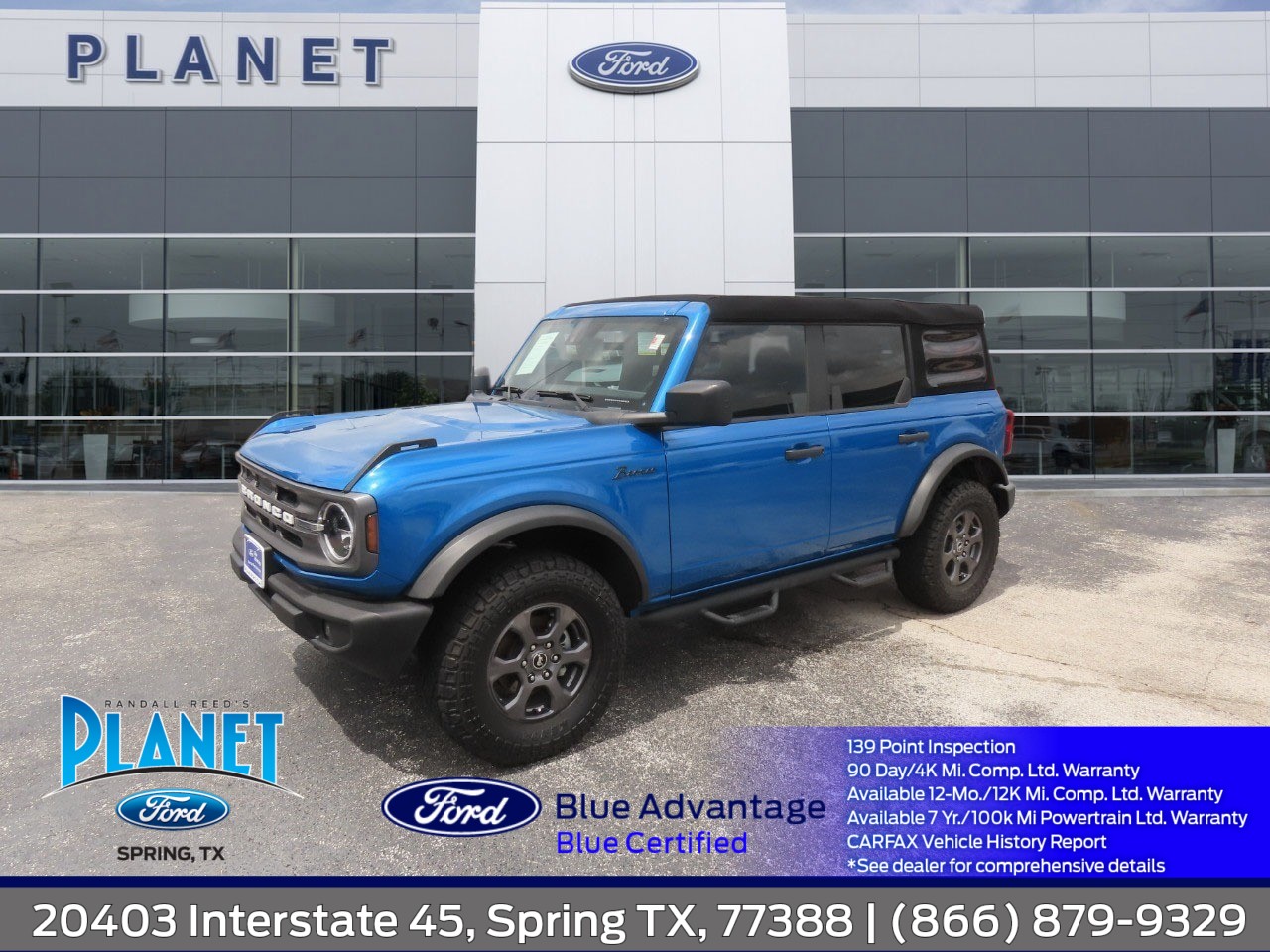 2023 Ford Bronco Big Bend Velocity Blue Metallic at Planet Ford