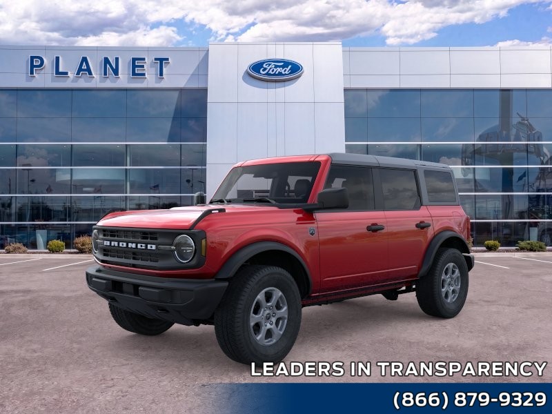 2026 Ford Bronco Big Bend Ruby Red Metallic Tinted Clearcoat at Planet Ford