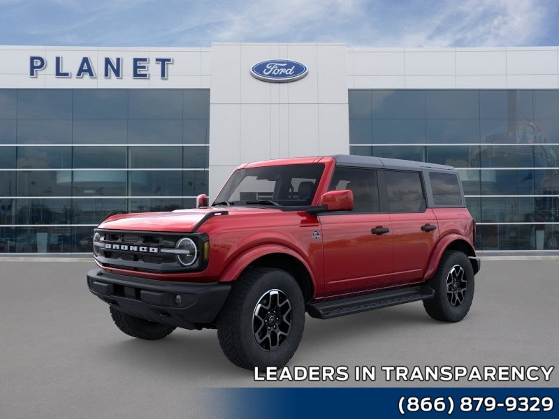 2026 Ford Bronco Outer Banks Ruby Red Metallic Tinted Clearcoat at Planet Ford