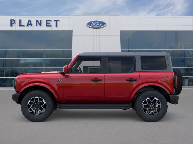 2026 Ford Bronco Outer Banks Ruby Red Metallic Tinted Clearcoat at Planet Ford
