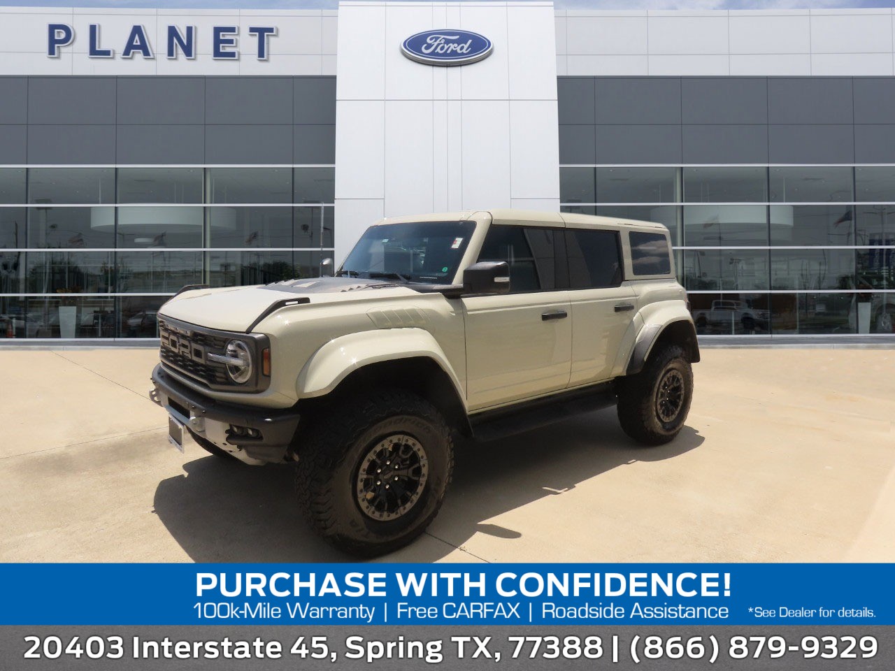2025 Ford Bronco Raptor Desert Sand at Planet Ford