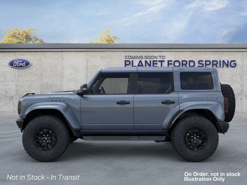 2025 Ford Bronco Raptor Azure Gray Metallic Tri-Coat at Planet Ford