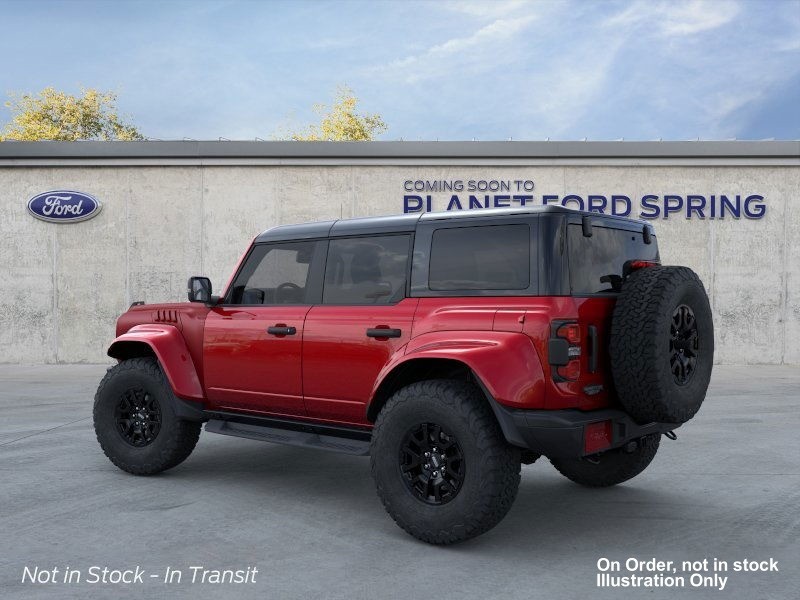 2026 Ford Bronco Raptor Ruby Red Metallic Tinted Clearcoat at Planet Ford