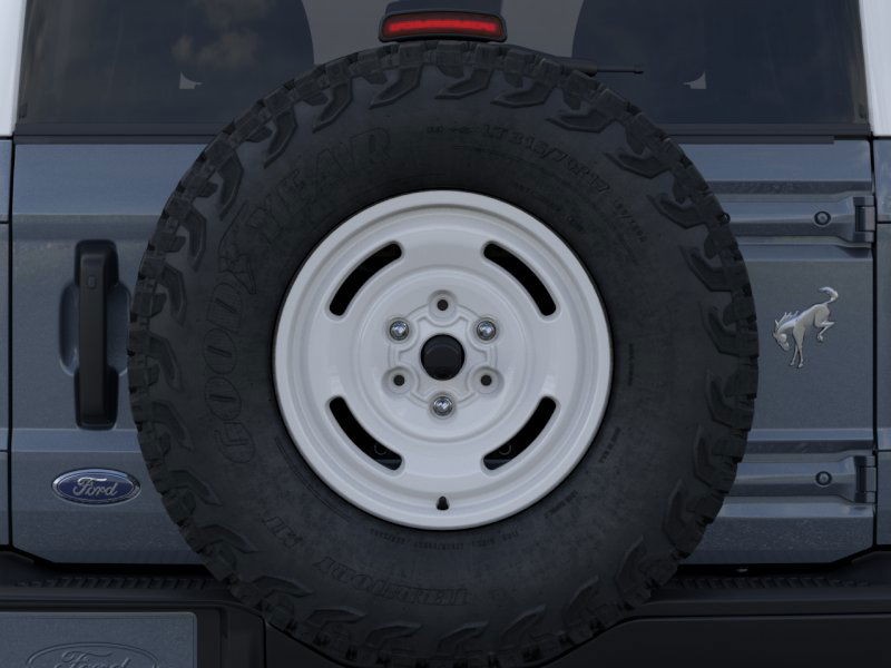 2025 Ford Bronco Heritage Edition Azure Gray Metallic Tri-Coat at Planet Ford