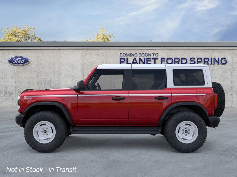 2025 Ford Bronco Heritage Edition Ruby Red Metallic Tinted Clearcoat at Planet Ford