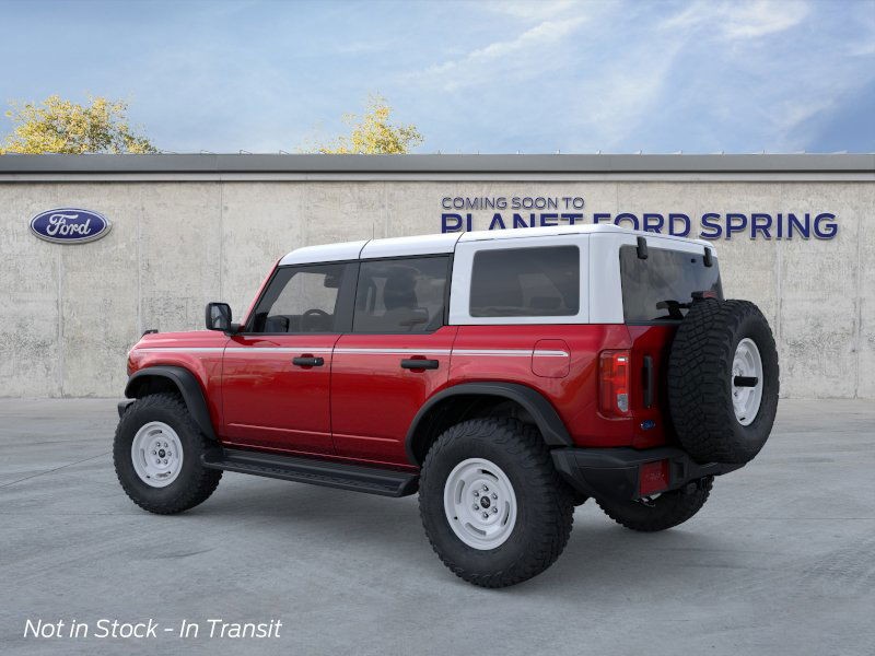 2025 Ford Bronco Heritage Edition Ruby Red Metallic Tinted Clearcoat at Planet Ford