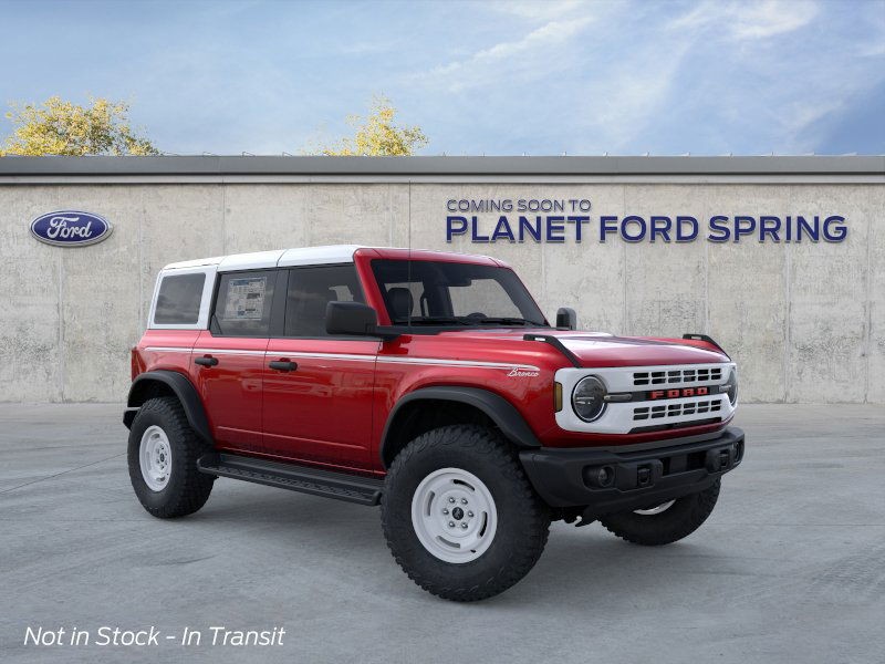 2025 Ford Bronco Heritage Edition Ruby Red Metallic Tinted Clearcoat at Planet Ford