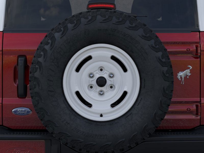 2025 Ford Bronco Heritage Edition Ruby Red Metallic Tinted Clearcoat at Planet Ford