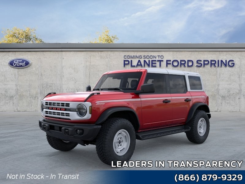 2026 Ford Bronco Heritage Edition Ruby Red Metallic Tinted Clearcoat at Planet Ford