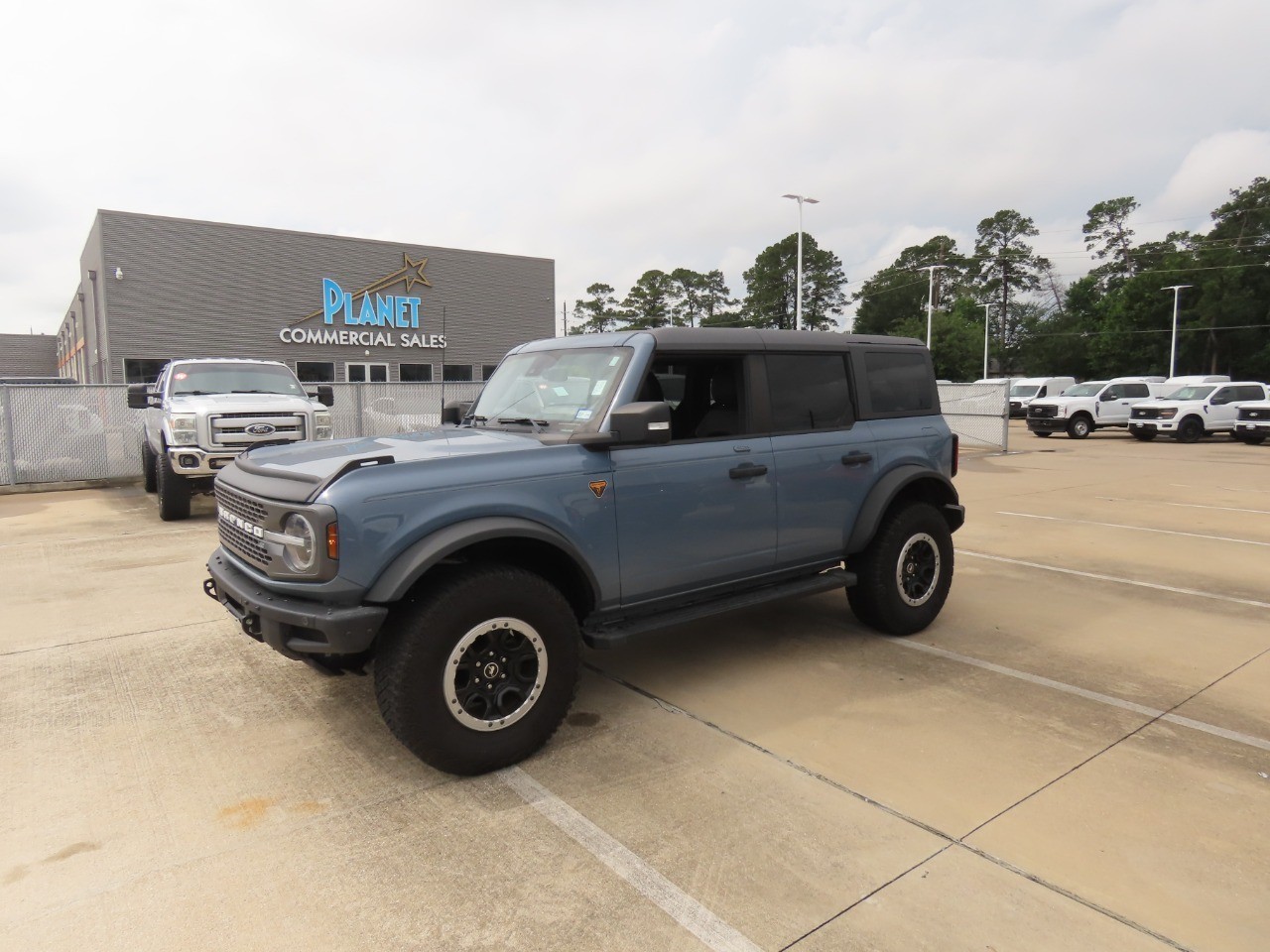 2023 Ford Bronco Badlands Azure Gray Metallic Tri-Coat at Planet Ford