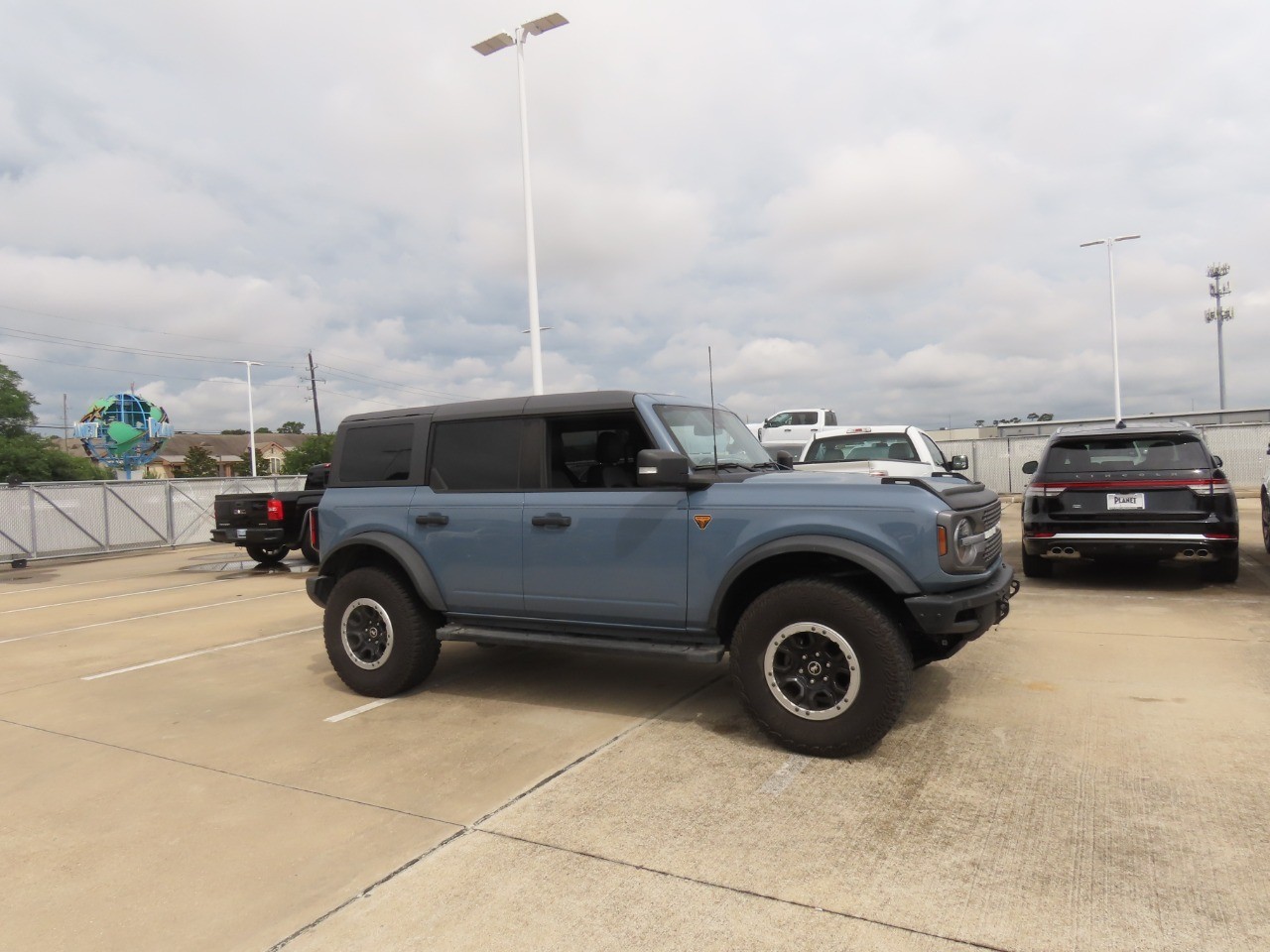 2023 Ford Bronco Badlands Azure Gray Metallic Tri-Coat at Planet Ford