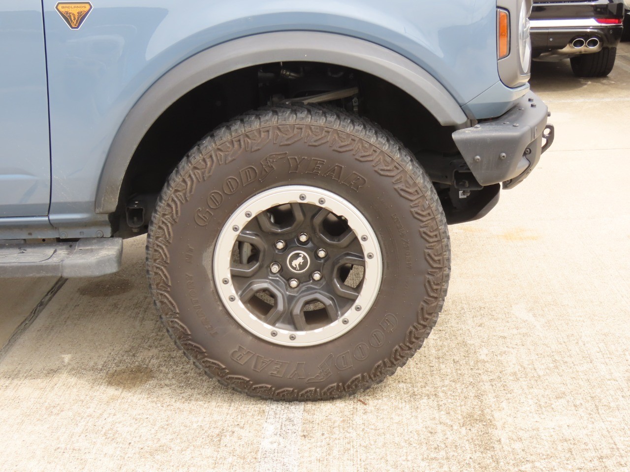 2023 Ford Bronco Badlands Azure Gray Metallic Tri-Coat at Planet Ford