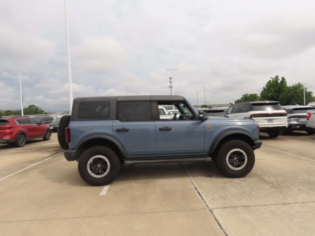 2023 Ford Bronco Badlands Azure Gray Metallic Tri-Coat at Planet Ford