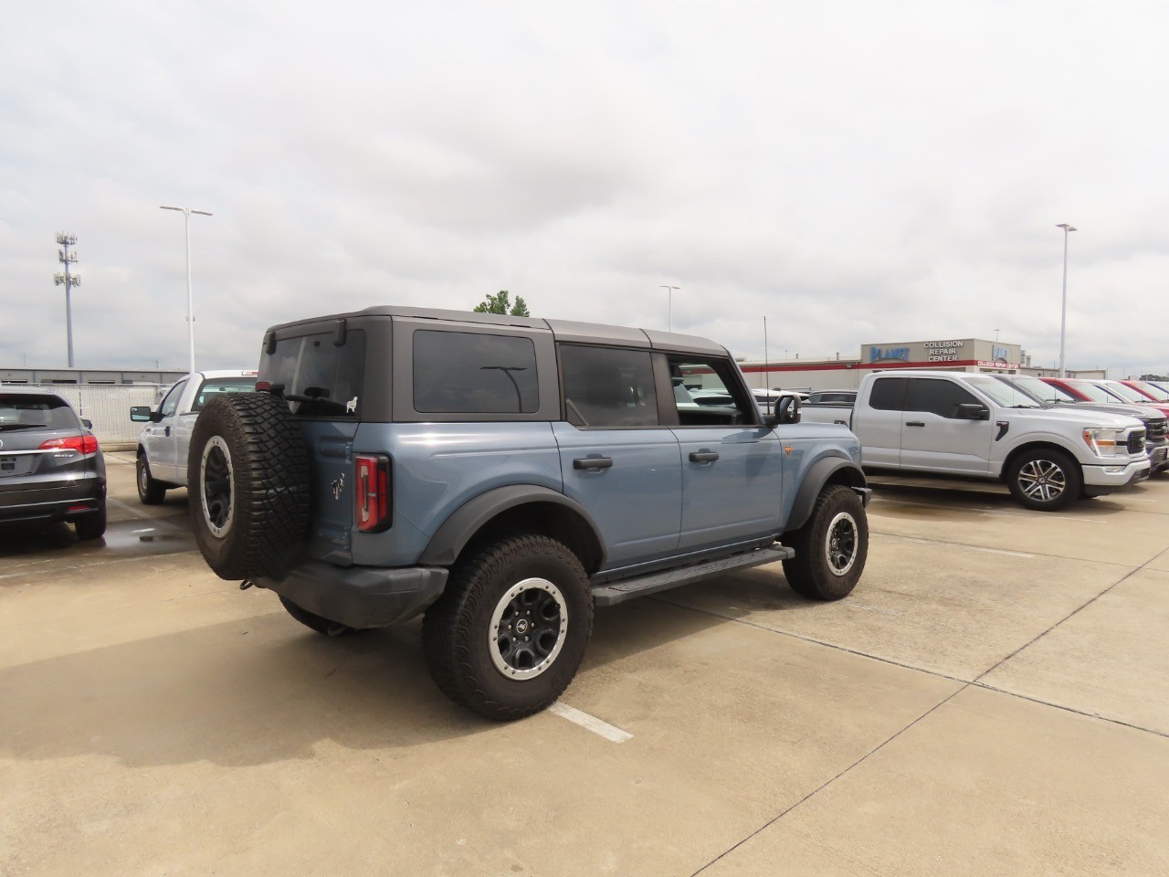2023 Ford Bronco Badlands Azure Gray Metallic Tri-Coat at Planet Ford
