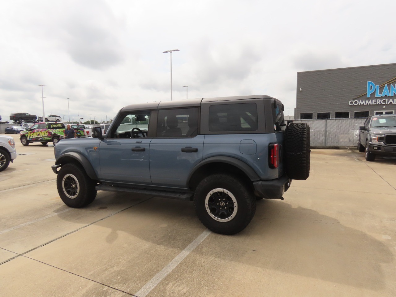 2023 Ford Bronco Badlands Azure Gray Metallic Tri-Coat at Planet Ford