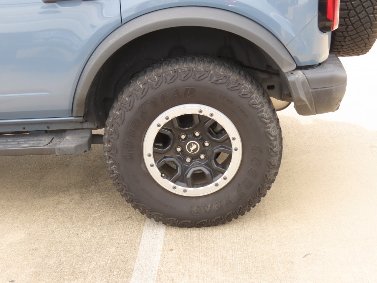 2023 Ford Bronco Badlands Azure Gray Metallic Tri-Coat at Planet Ford