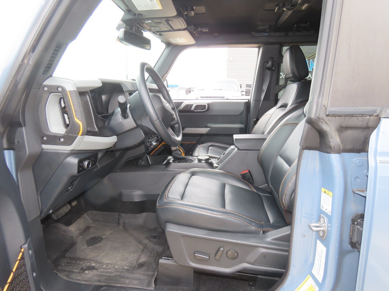 2023 Ford Bronco Badlands Azure Gray Metallic Tri-Coat at Planet Ford