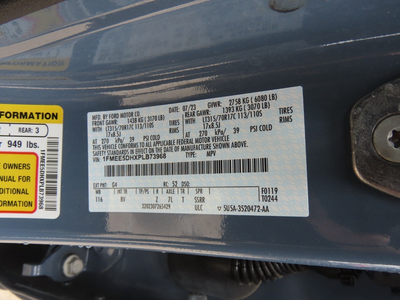 2023 Ford Bronco Badlands Azure Gray Metallic Tri-Coat at Planet Ford