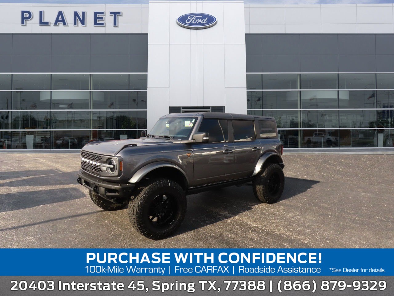 2022 Ford Bronco Badlands Carbonized Gray Metallic at Planet Ford