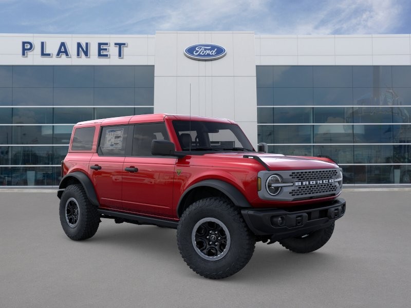 2026 Ford Bronco Badlands Ruby Red Metallic Tinted Clearcoat at Planet Ford