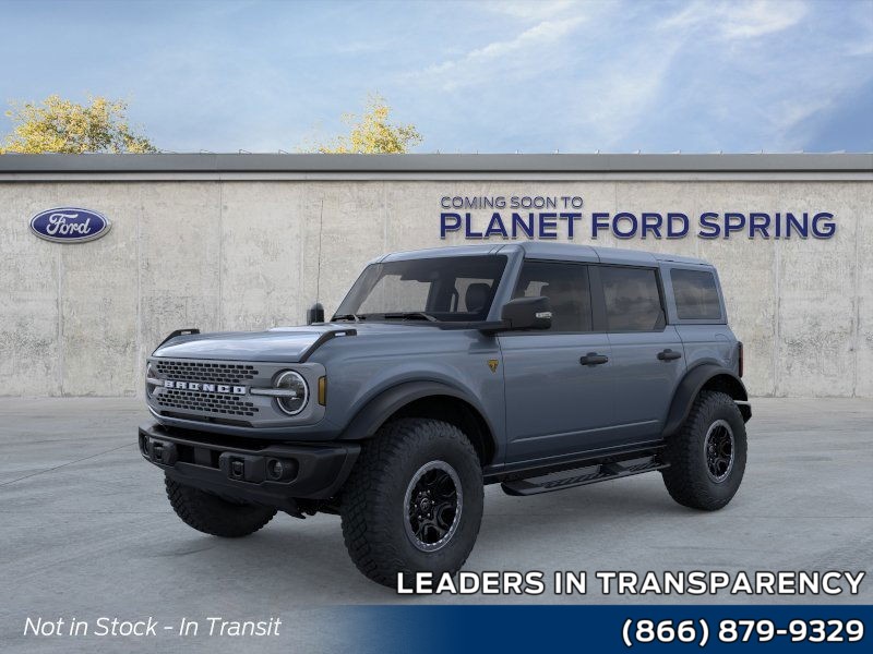 2025 Ford Bronco Badlands Azure Gray Metallic Tri-Coat at Planet Ford