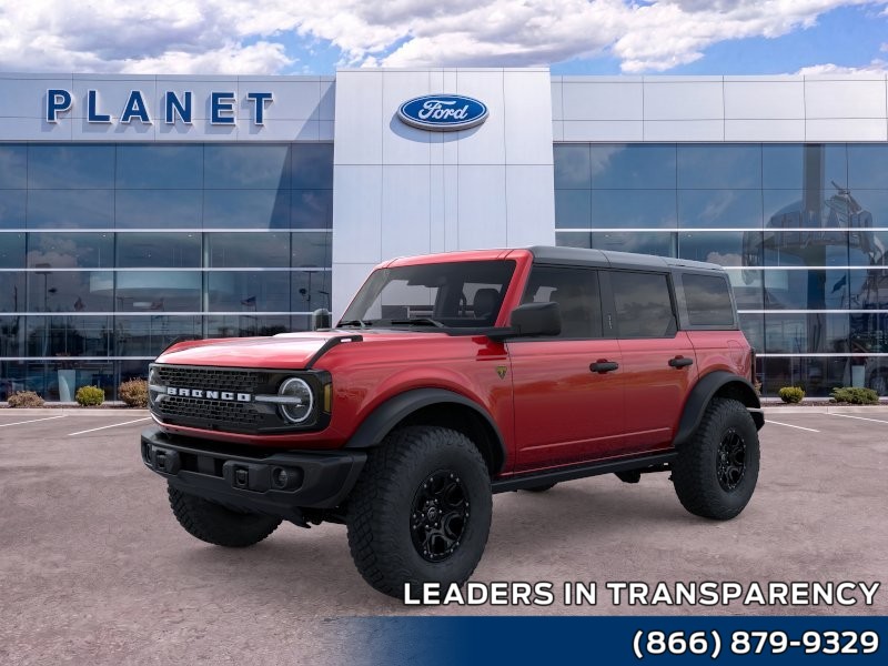 2026 Ford Bronco Badlands Ruby Red Metallic Tinted Clearcoat at Planet Ford