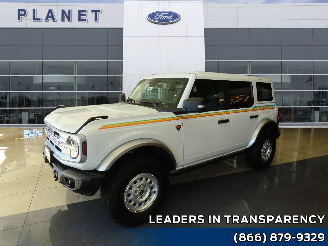 2025 Ford Bronco Badlands Oxford White at Planet Ford