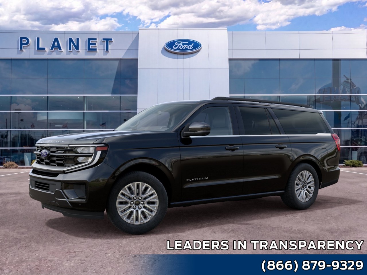 2027 Ford Expedition Max Platinum Agate Black Metallic at Planet Ford