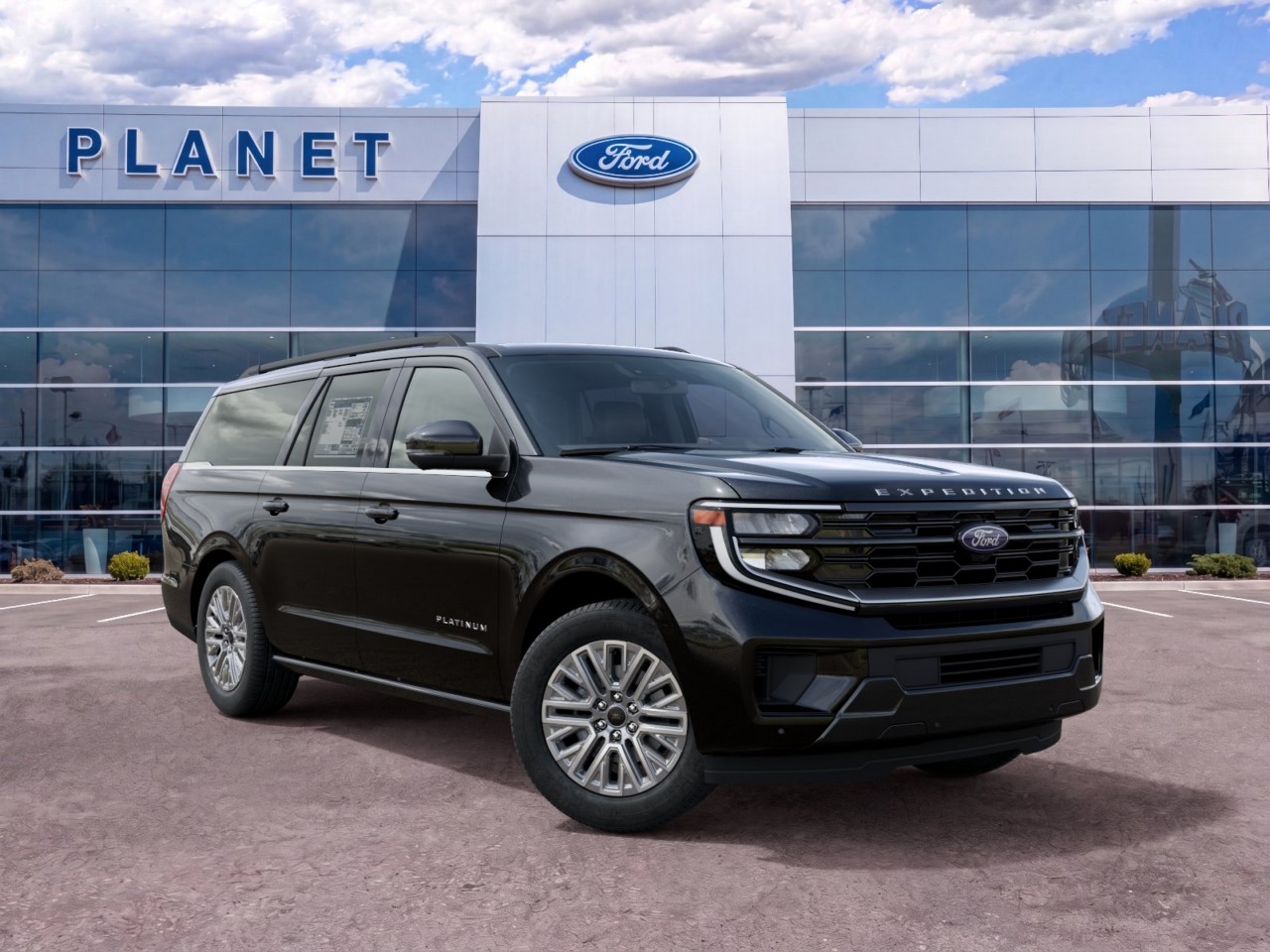 2027 Ford Expedition Max Platinum Agate Black Metallic at Planet Ford