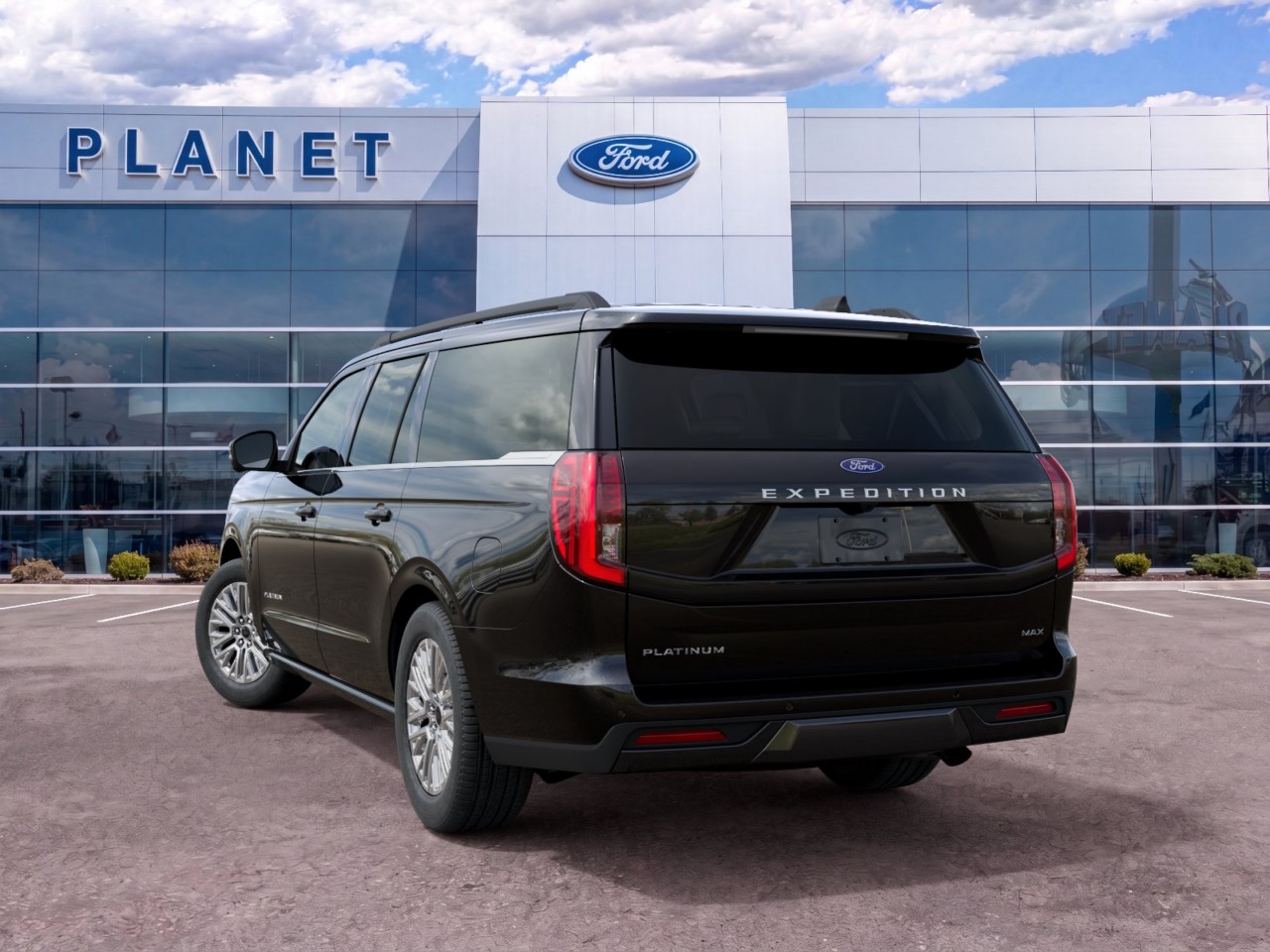 2027 Ford Expedition Max Platinum Agate Black Metallic at Planet Ford