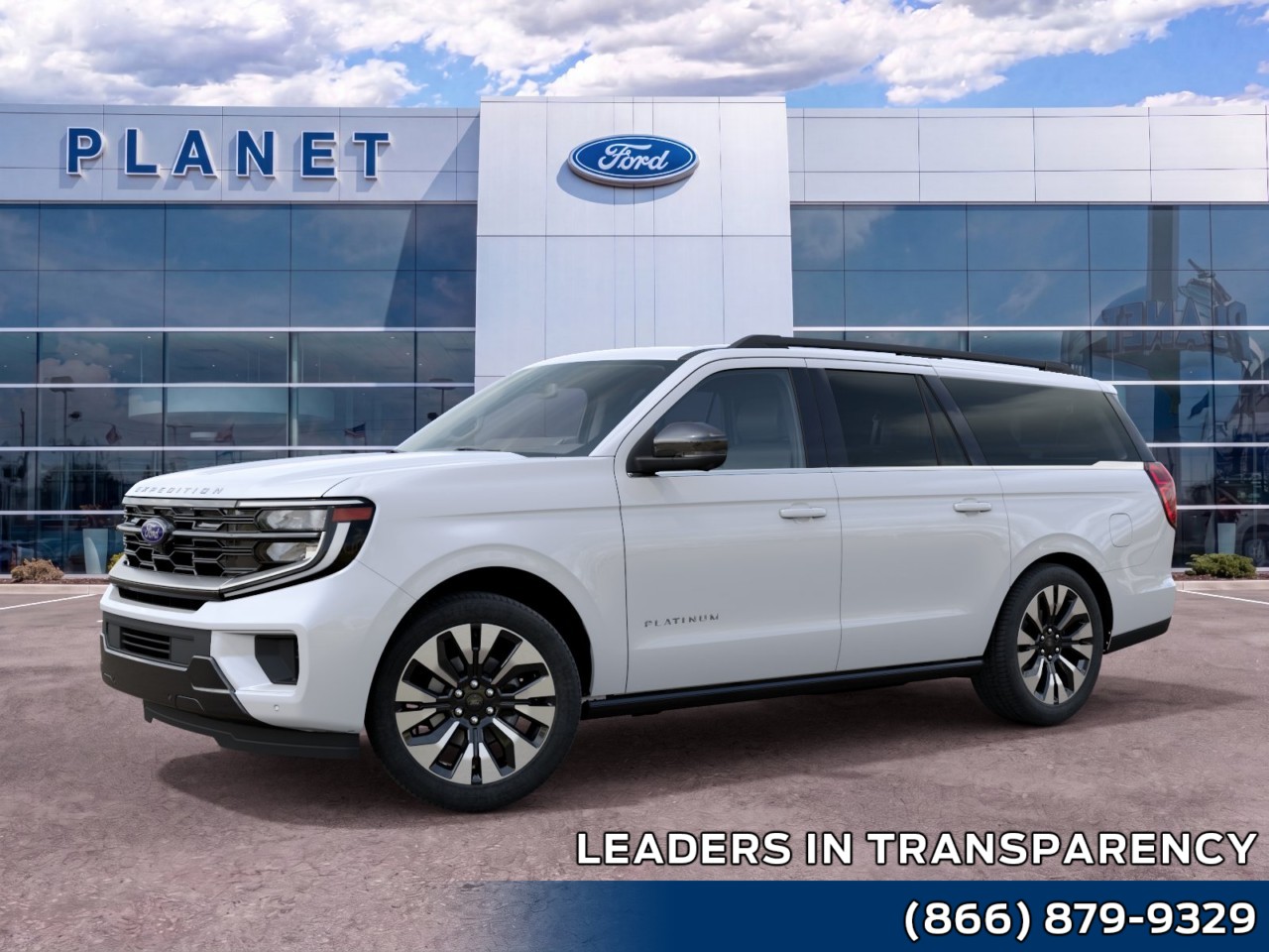 2027 Ford Expedition Max Platinum Star White Metallic Tri-Coat at Planet Ford