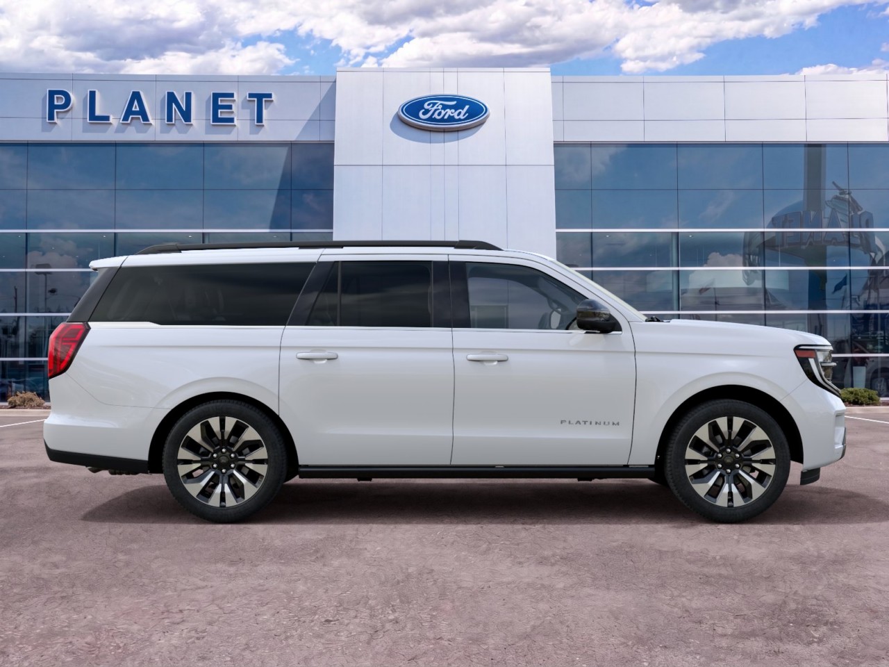2027 Ford Expedition Max Platinum Star White Metallic Tri-Coat at Planet Ford